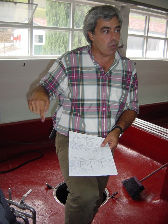 winemaker Joao Pedro Ramalho at Quinta do Bomfim