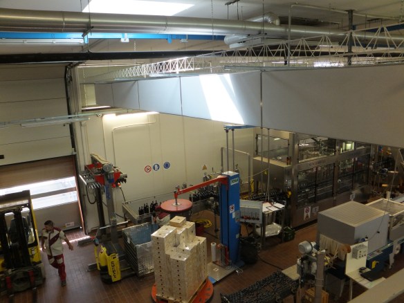 they were bottling Masseto while we were there (unfortunately, they didn't pour this wine during our tasting)