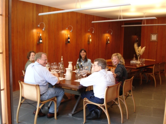 our tasting at Matetic with winemaker Paula Cardenas (Paula is at the far end of the table)