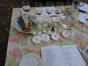 our tasting at Nikolaihof Wine Tavern