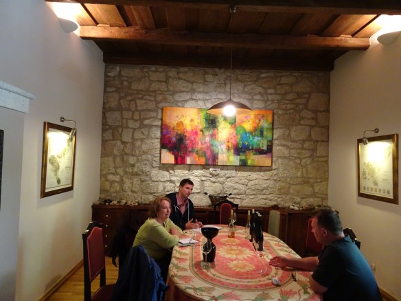 me, Gábor and Zoltán at our tasting at Demeter Zoltán Pincészet