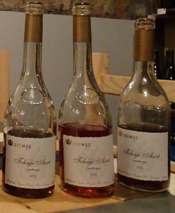 old Aszús tasting at the Tasting Table